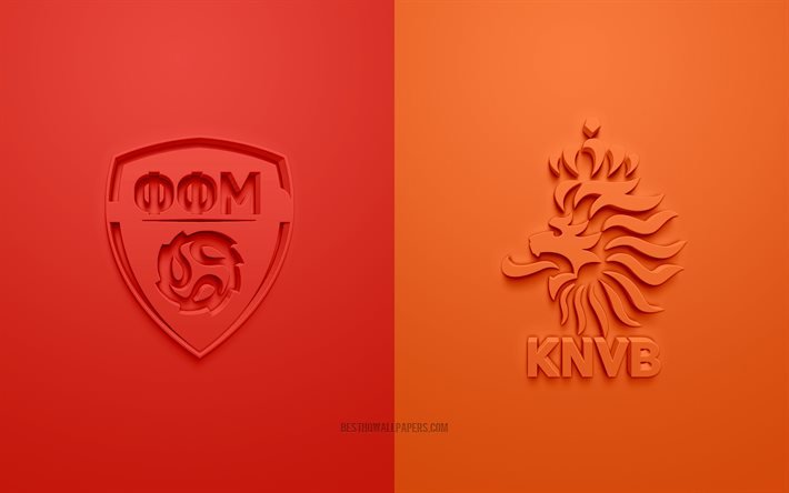 ダウンロード画像 北マケドニア対オランダ Uefaユーロ グループs 3dロゴ 赤オレンジ色の背景 ユーロ サッカーの試合 北マケドニア代表サッカーチーム オランダ代表サッカーチーム フリー のピクチャを無料デスクトップの壁紙