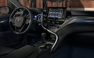 2021, Toyota Camry, interior view, interior, dashboard, Camry interior, japanese cars, Toyota