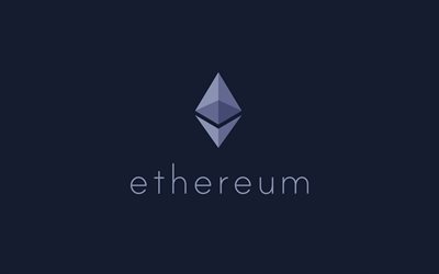 Ethereum, logo, bloco, plataforma, emblema, tecnologias modernas