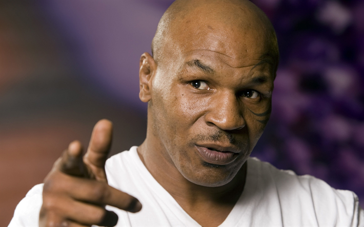 Download wallpapers Mike Tyson, portrait, American boxer, USA, tattoos ...