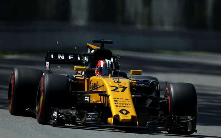 Nico Hulkenberg, Formula 1, Renault RS17, Yarış arabası, F1 Renault
