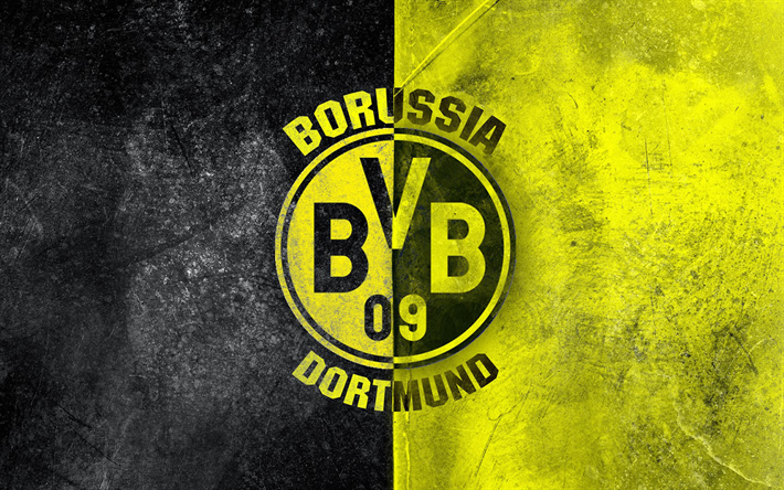 Il Borussia Dortmund, il club di calcio, soccer, grunge, Bundesliga, BVB 09