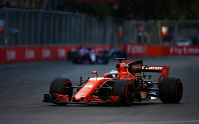 Fernando Alonso, 4k, Formula 1, F1, 2017 cars, McLaren F1, McLaren MCL32