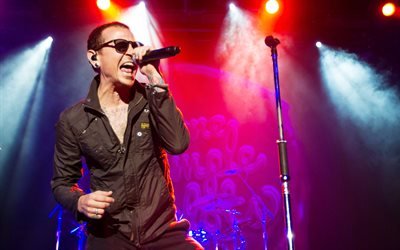 Chester Bennington, un musicien de rock, un concert de Linkin Park