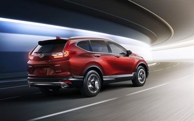 Honda CR-V, 2017, SUV, kırmızı CR-V yeni CR-V, Japon arabaları, Honda