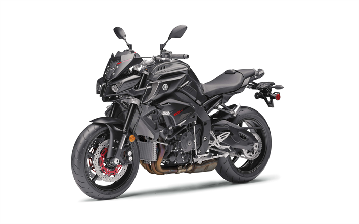 Yamaha FZ-10, 2017, Black motorcycles, cool bike, Japanese motorcycles, Yamaha