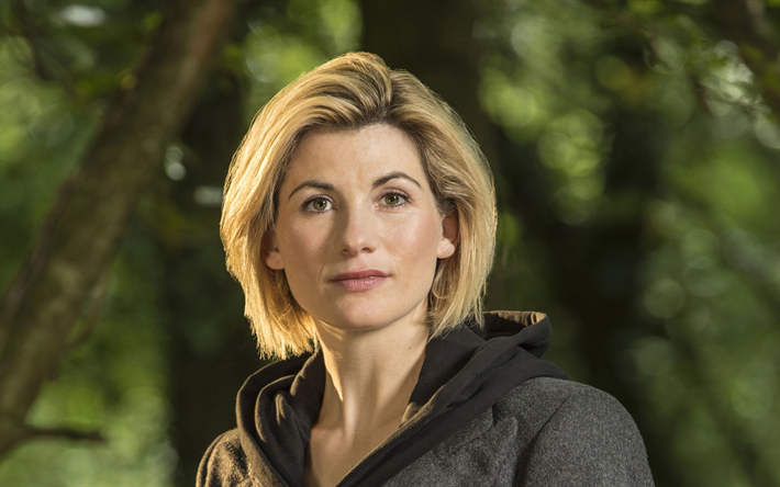 Jodie Whittaker, 2017, 4k, attrice inglese, ritratto, bella donna