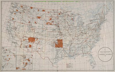 USA map, Retro US Map, map of american states, map of USA, North America, retro map, USA