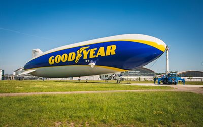 Goodyear Blimp, dirigeable, transport a&#233;rien, Goodyear Tire and Rubber Company