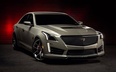 Cadillac XTS, karanlık, 2017 otomobil, Amerikan otomobil, Cadillac