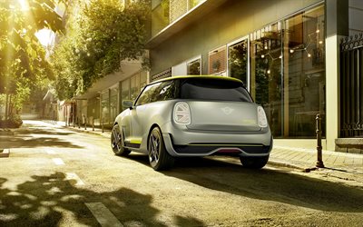Mini Electric Concept, 2017, Rear view, electric car, new cars, Mini