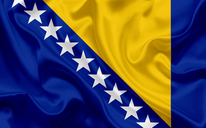 La bosnie-Herz&#233;govine, Drapeau, Europe, drapeau Bosniaque