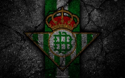 Betis, le logo, l'art, La Liga, football, club de football, LaLiga, grunge, Betis FC
