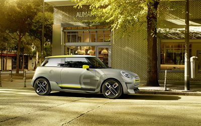 MINI Electric Concept, 2017, Side view, cars of the future, new electric car, MINI