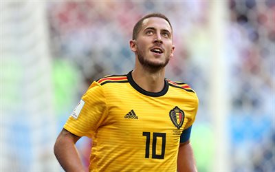 Eden Hazard, match, Belgisk fotboll, 4k, fotboll, Risk, fotbollsspelare, Belgiska Landslaget