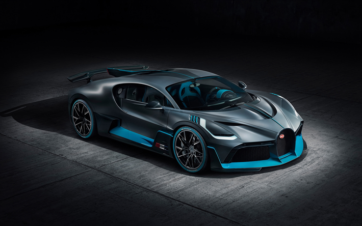 Bugatti Divo, 2019, 4k, luxury racing car, top view from the front, new hypercar, Swedish sports cars, Bugatti