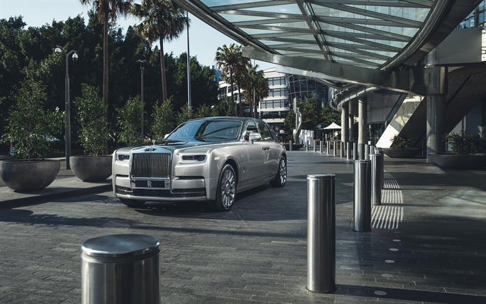 Rolls Royce Phantom, 4k, coches de lujo, 2018, los coches, la calle, el Fantasma, Rolls Royce