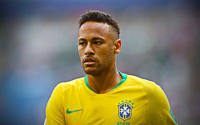 Neymar, 4k, 試合, ブラジルのサッカーチーム, サッカー, サッカー星, Neymar Jr, サッカー選手, ブラジル代表