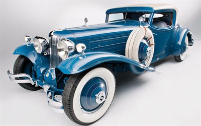 Cord L29, blue coupe, retro cars, vintage cars, Cord Automobile, american retro cars