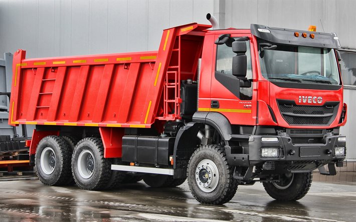 iveco-amt-653900 trakker, 4k, muldenkipper, 2021 lkw, lkw, g&#252;tertransport, 2021 iveco trakker, iveco