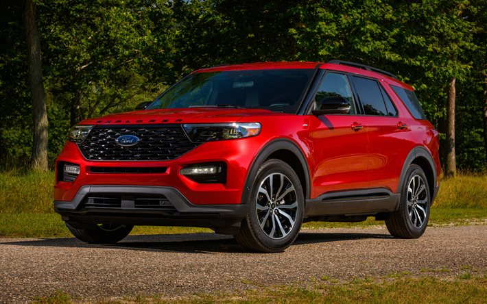 Ford Explorer ST-Line, 4k, offroad, 2022 cars, SUVs, HDR, 2022 Ford Explorer, american cars, Ford