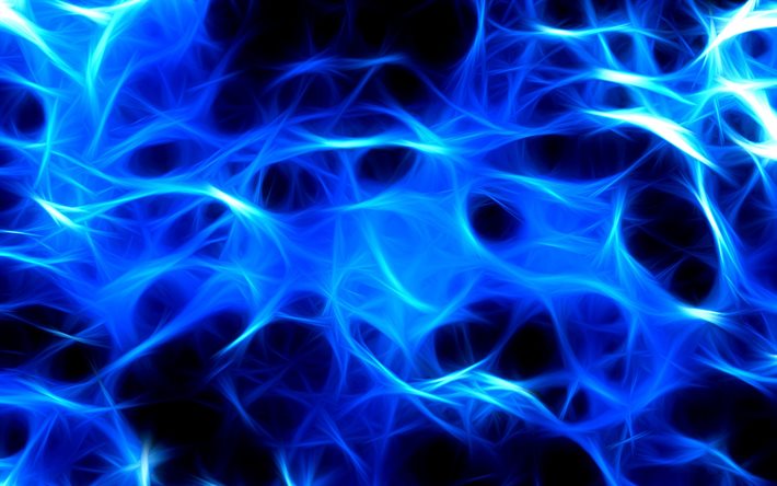 fogo abstracto azul, macro, texturas de inc&#234;ndio, chamas azuis de fogo, fogo, fundo azul de fogo, chamas de fogo, fundo com fogo