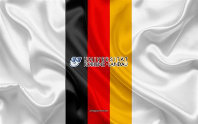 Emblema dell'Università di Coblenza e Landau, bandiera tedesca, logo dell'Università di Coblenza e Landau, Mainz, Germania, Università di Coblenza e Landau