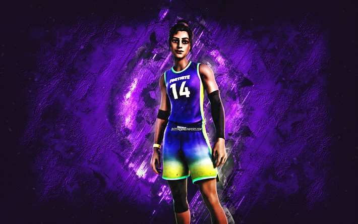 Fortnite Splash Specialist Skin, Fortnite, main characters, purple stone background, Splash Specialist, Fortnite skins, Splash Specialist Skin, Splash Specialist Fortnite, Fortnite characters