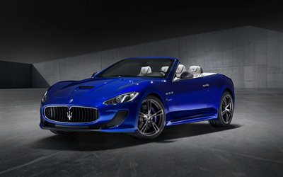 4k, Maserati GranCabrio, supercars, 2018 coches, cabriolets, los autos italianos, 2018