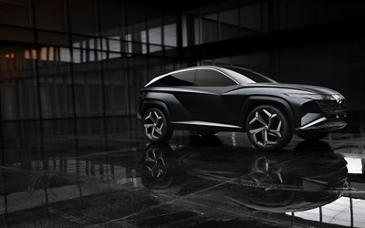 Hyundai Vision T, 2020, vista frontale, concetto, SUV, automobili della corea, Vision T, elettrico, auto, Hyundai