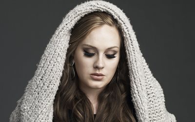 Adele, muotokuva, brittil&#228;inen laulaja, meikki, photoshoot, britannian kuuluisia laulajia, Adele Laurie Blue Adkins