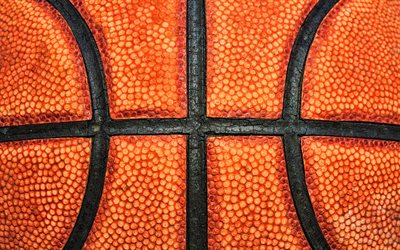 baloncesto bola, 4k, baloncesto, pelota de color naranja, pelota de textura, de color naranja antecedentes, pelota, texturas, fondos de baloncesto