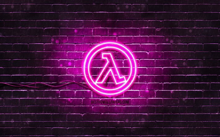 Download wallpapers Half-Life purple logo, 4k, purple brickwall, Half-Life  logo, 2020 games, Half-Life neon logo, Half-Life for desktop free. Pictures  for desktop free