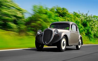 Skoda Sagitta Coupe, 4k, flou de mouvement, 1939 voitures, Type 911, voitures tch&#232;ques, Skoda