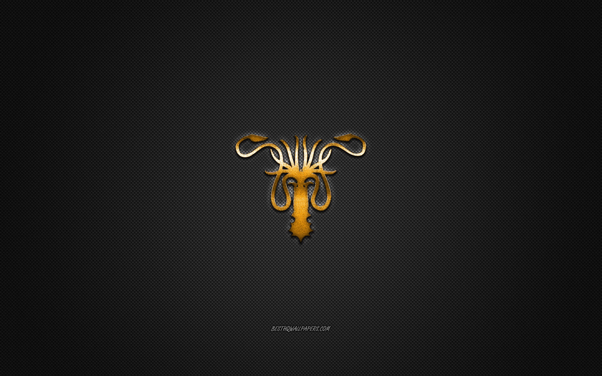 Download wallpapers House Greyjoy, Game Of Thrones, gray carbon background,  House Greyjoy logo, carbon fiber texture, House Greyjoy emblem, House  Greyjoy metal sign for desktop with resolution 2560x1600. High Quality HD  pictures