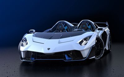 2020, Lamborghini SC20, speedster, supercarro &#250;nico, vista frontal, novo SC20, supercarros italianos, Lamborghini