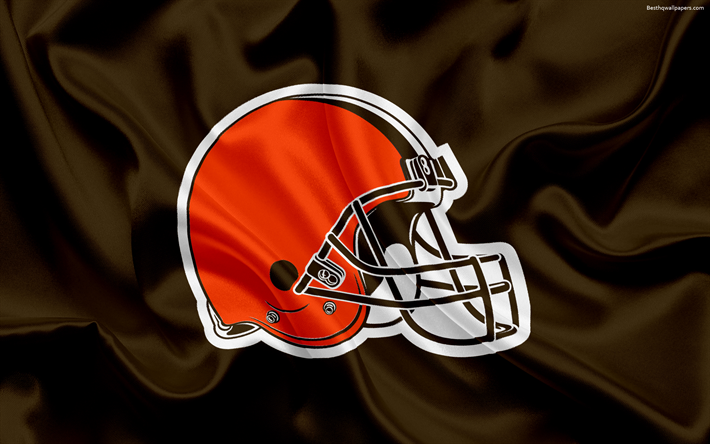Browns de Cleveland, le logo, l&#39;embl&#232;me de la Ligue Nationale de Football, la NFL, Cleveland, Ohio, etats-unis, le football Am&#233;ricain, le Nord de la Division