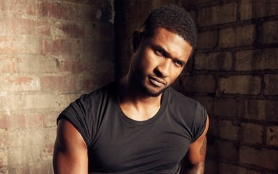 Usher, 4K, American singer, portrait, successful musicians, Usher Raymond IV