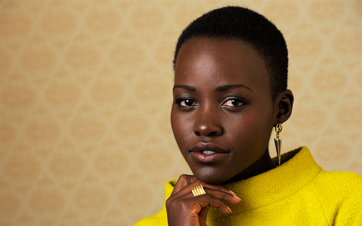 Download wallpapers Lupita Nyongo, Hollywood, Kenyan actress, 4k