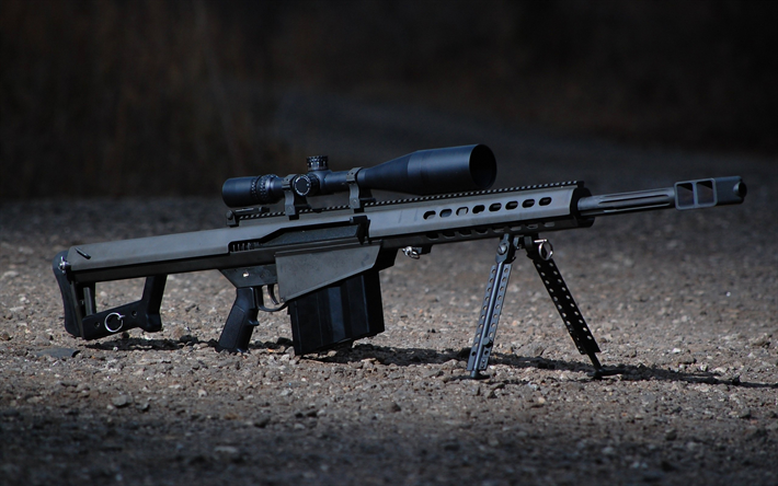 Barrett M82, M82A1, grande calibre sniper rifle, American rifle, barrett M107, EUA