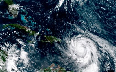 L&#39;uragano Maria, vista dallo spazio, la NASA, l&#39;Atlantico ciclone tropicale