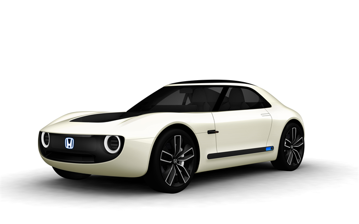 honda sports ev concept, 4k, 2017 autos, concept cars, honda