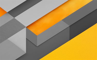 gray yellow abrasion, material design, lines, geometric shapes