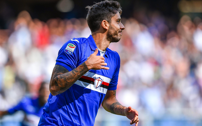 Ricardo Alvarez, goal, Serie A, soccer, footballers, Sampdoria
