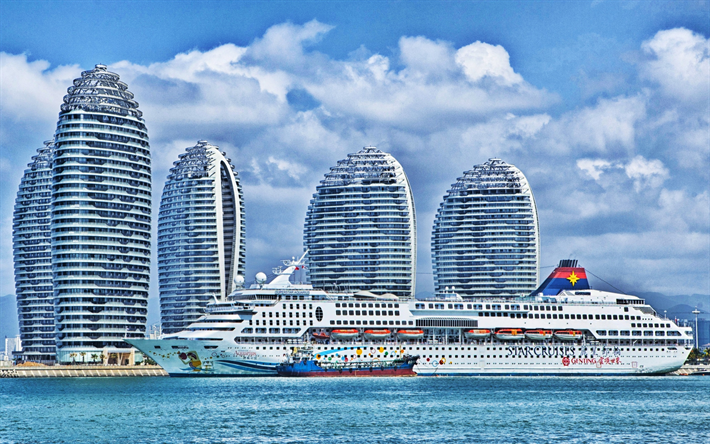 SuperStar Aquarius, Kiina, hotellit, risteilyalus, Star Cruises, HDR