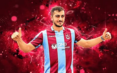 Majid Hosseini, Iranian footballers, Trabzonspor FC, soccer, Turkish Super Lig, Hosseini, abstract art, football, neon lights
