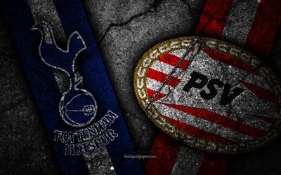 Tottenham vs PSV Eindhoven, de la Liga de Campeones, Fase de grupos de la Ronda 4, creativo, Tottenham FC, el PSV Eindhoven, FC, piedra negra
