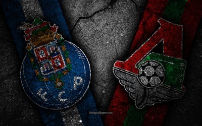 Porto vs Lokomotiv Moscow, Champions League, Group Stage, Round 4, creative, Porto FC, Lokomotiv Moscow FC, black stone