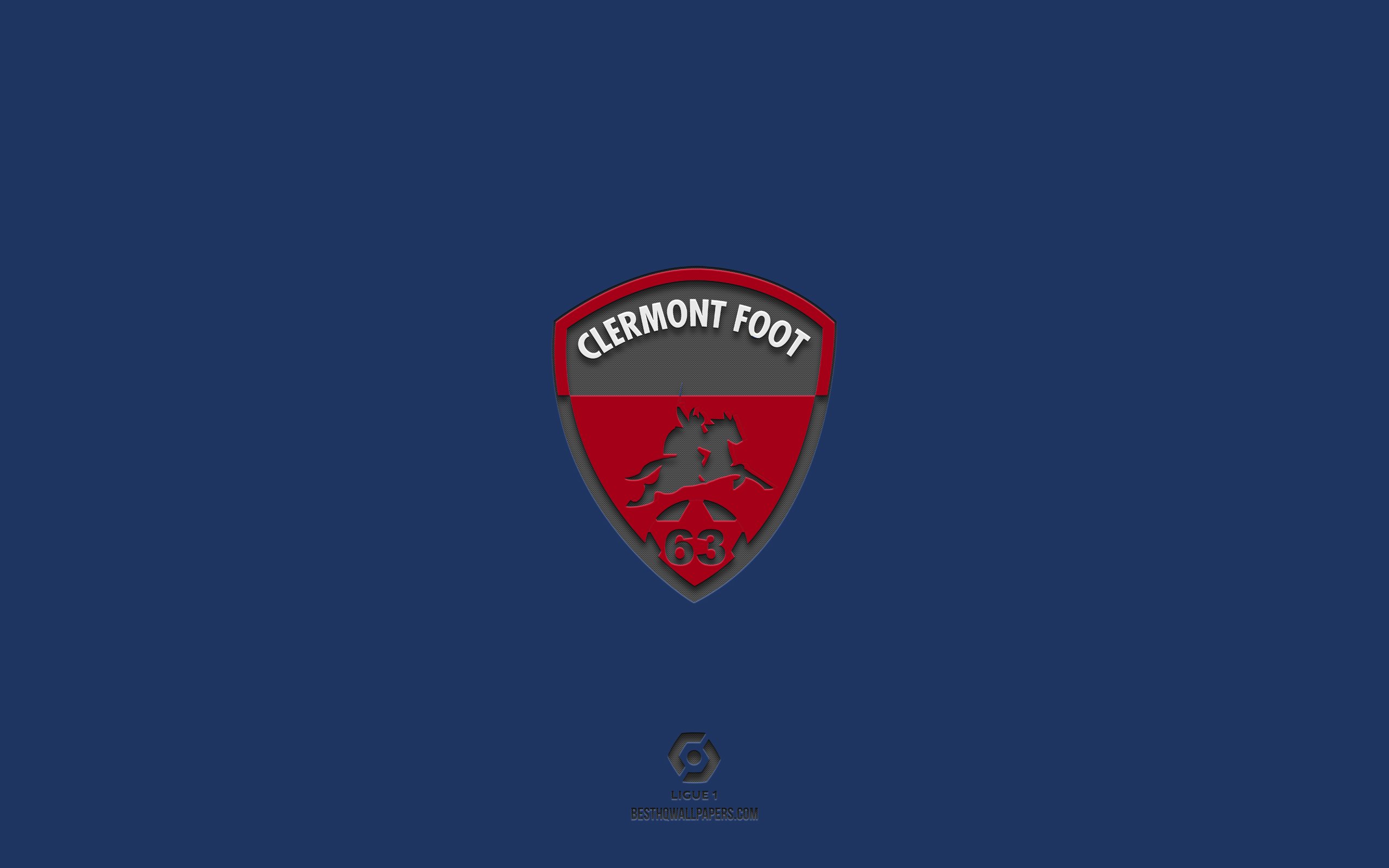 ダウンロード画像 クレルモンフット63 青い背景 フランスのサッカーチーム クレルモンフット63エンブレム リーグ アン クレルモン フェランcity In Pyrenees Atlantiques France フランス フットボール クレルモンフット63のロゴ 画面の解像度 2560x1600