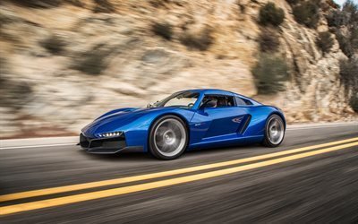 Rezvani Beast Alpha, 2017 cars, speed, road, movement, supercars